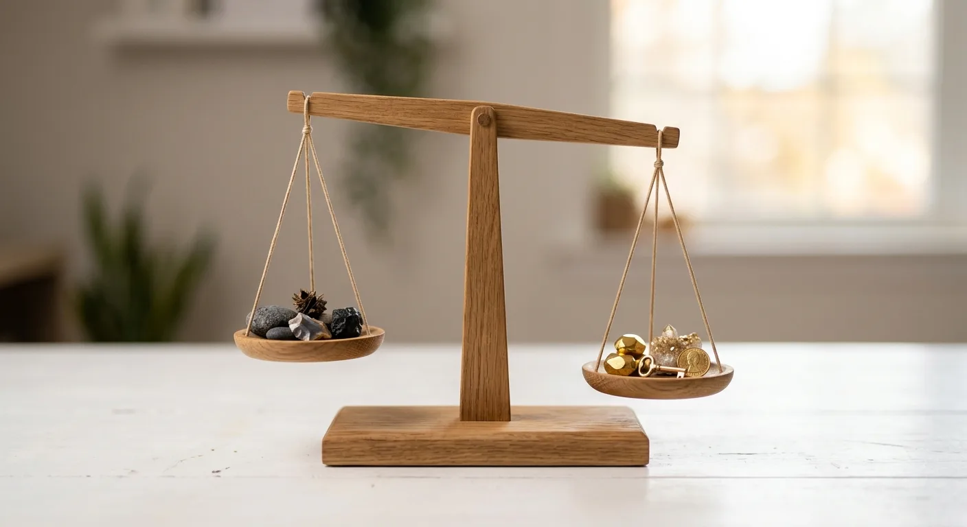 天秤にかけられたリスクとリターンのイメージ