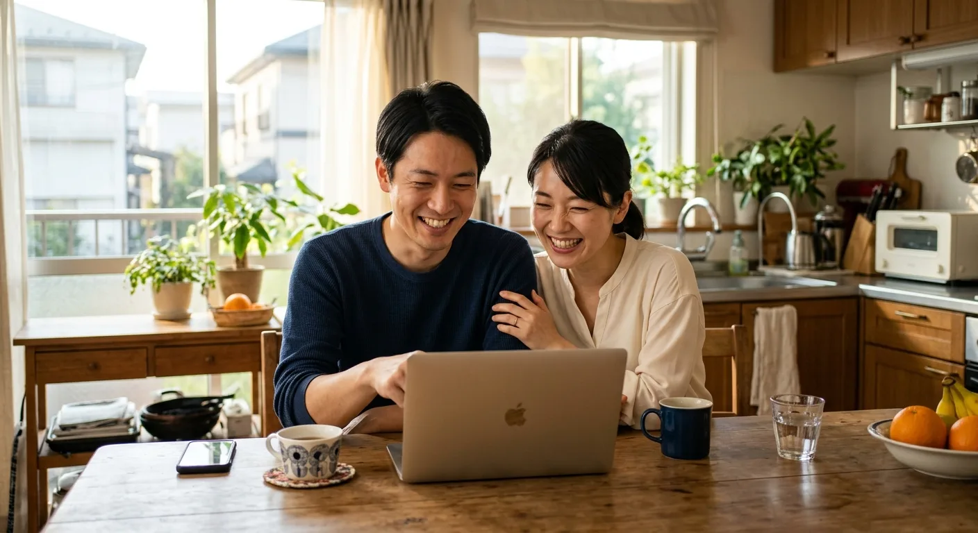 明確な答えを見つけて安心した日本人カップル