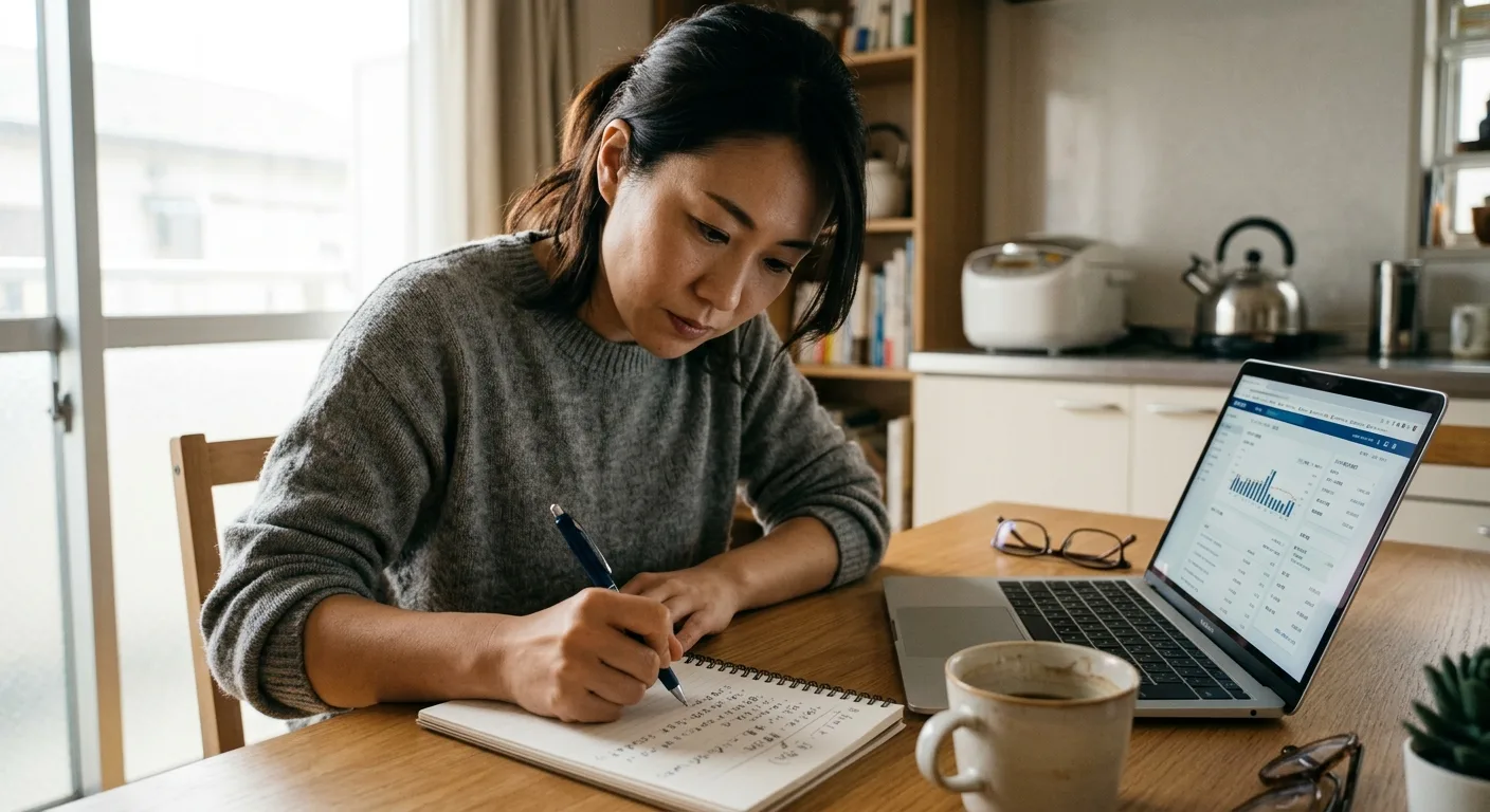 優先順位を整理する日本人女性