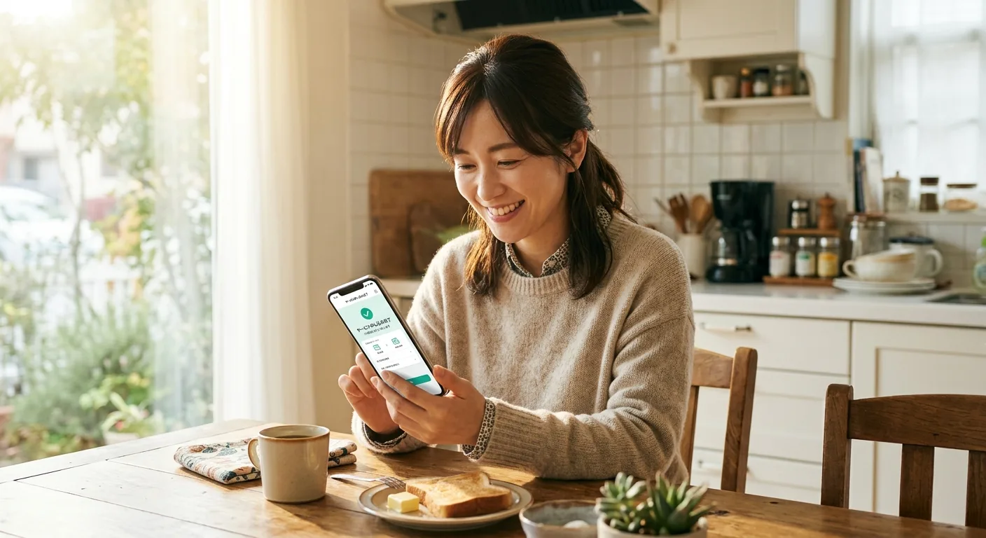 自分に合ったサービスを選んで安心した日本人女性